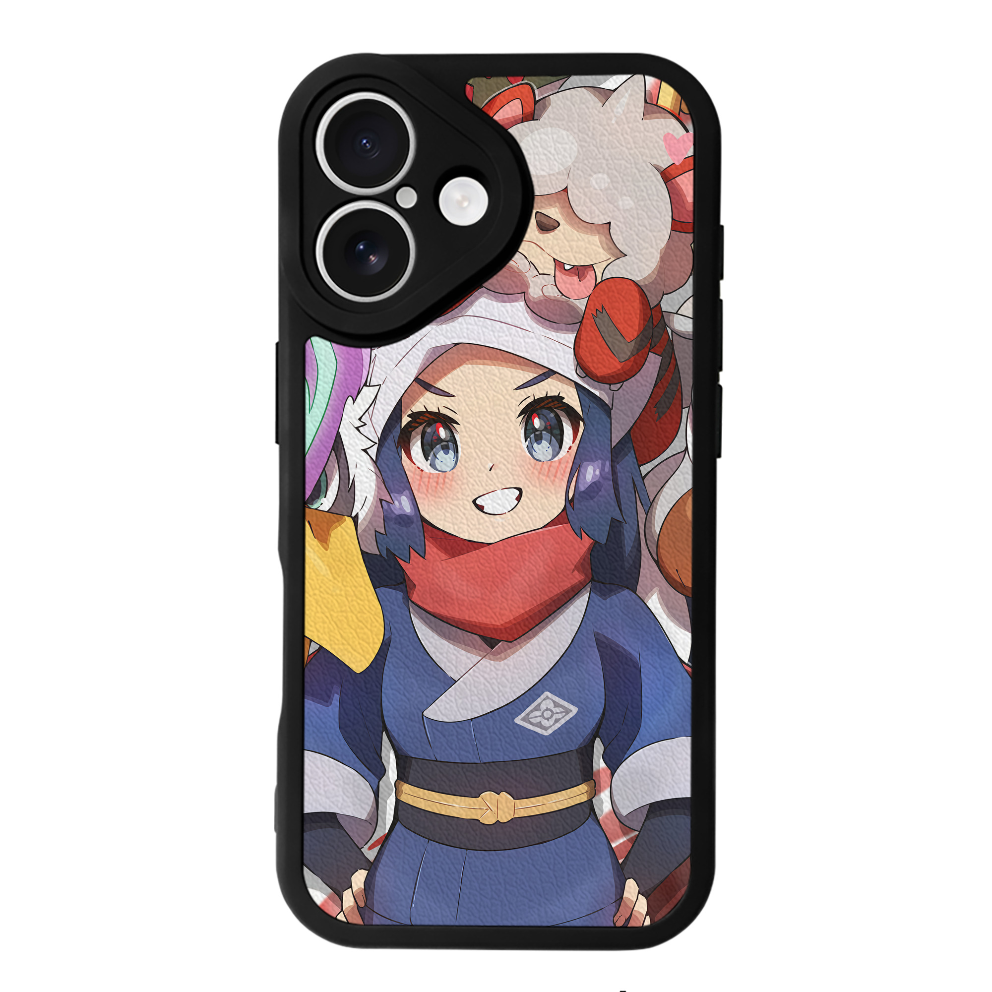 （画像用） ポケットモンスター Pokémon 【iPhone 16シリーズ対応】シリコンスマホケース（レザー調） 材質：シリコン